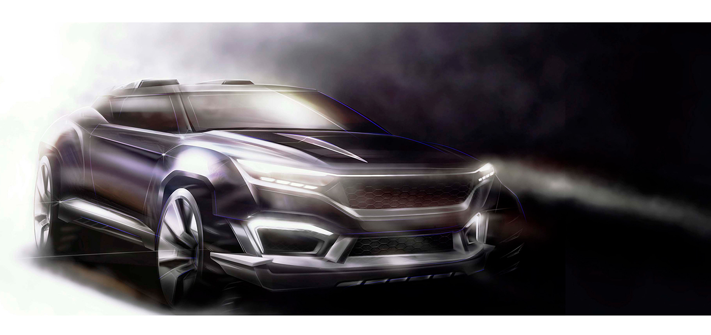 E-SUV，public，Automobile design，conceptual design，