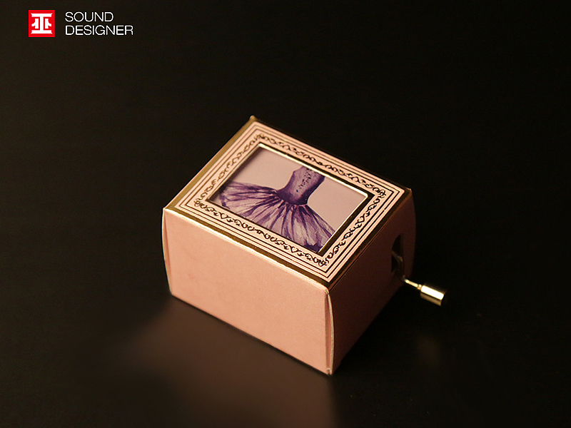 Hand music box，Four repair series，girl，Retro nostalgia，Music box，
