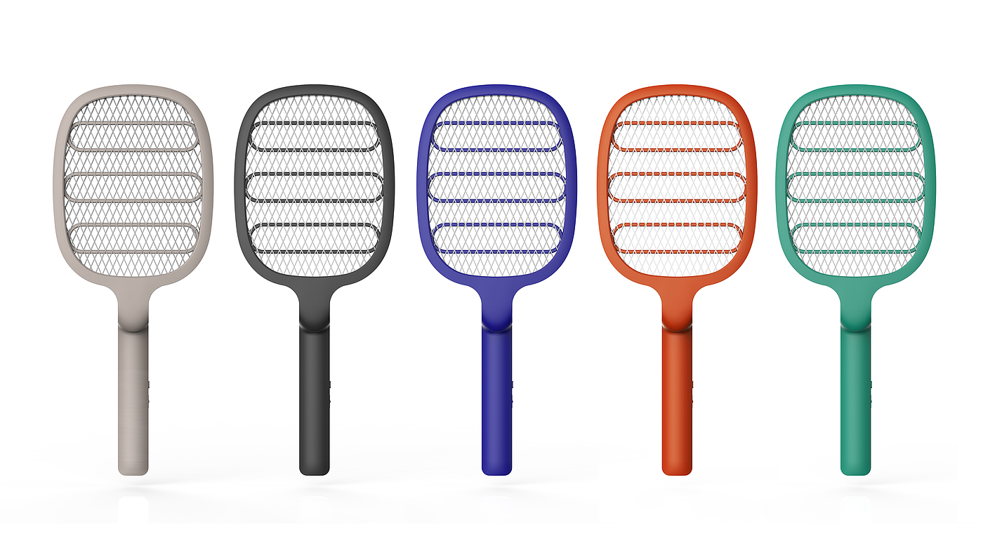 Small household appliance design, electric mosquito racket, mosquito control product design，