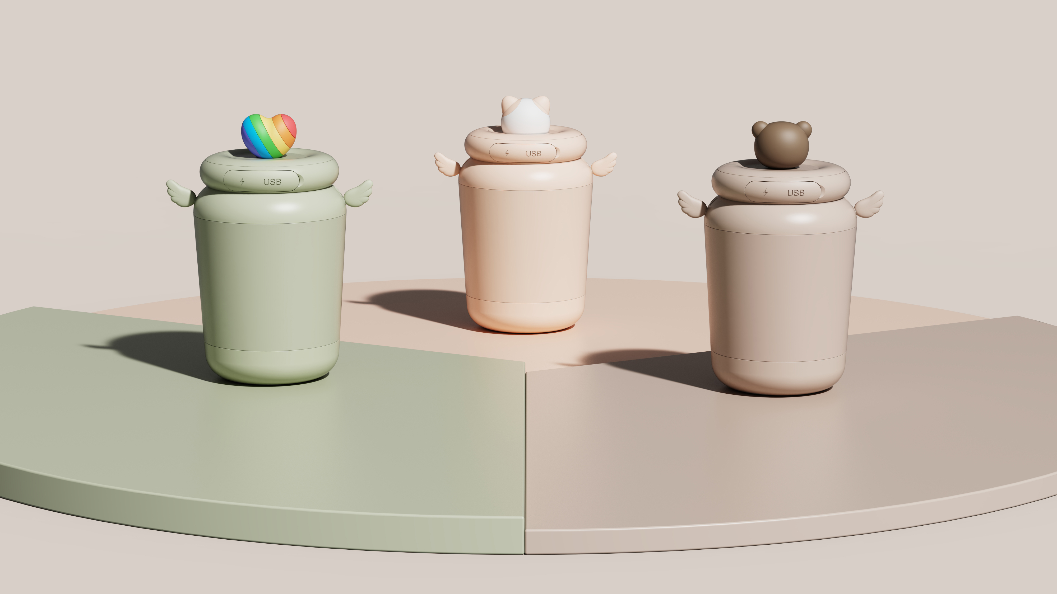 Warm hand design，portable battery，Winter products，Cartoon style，