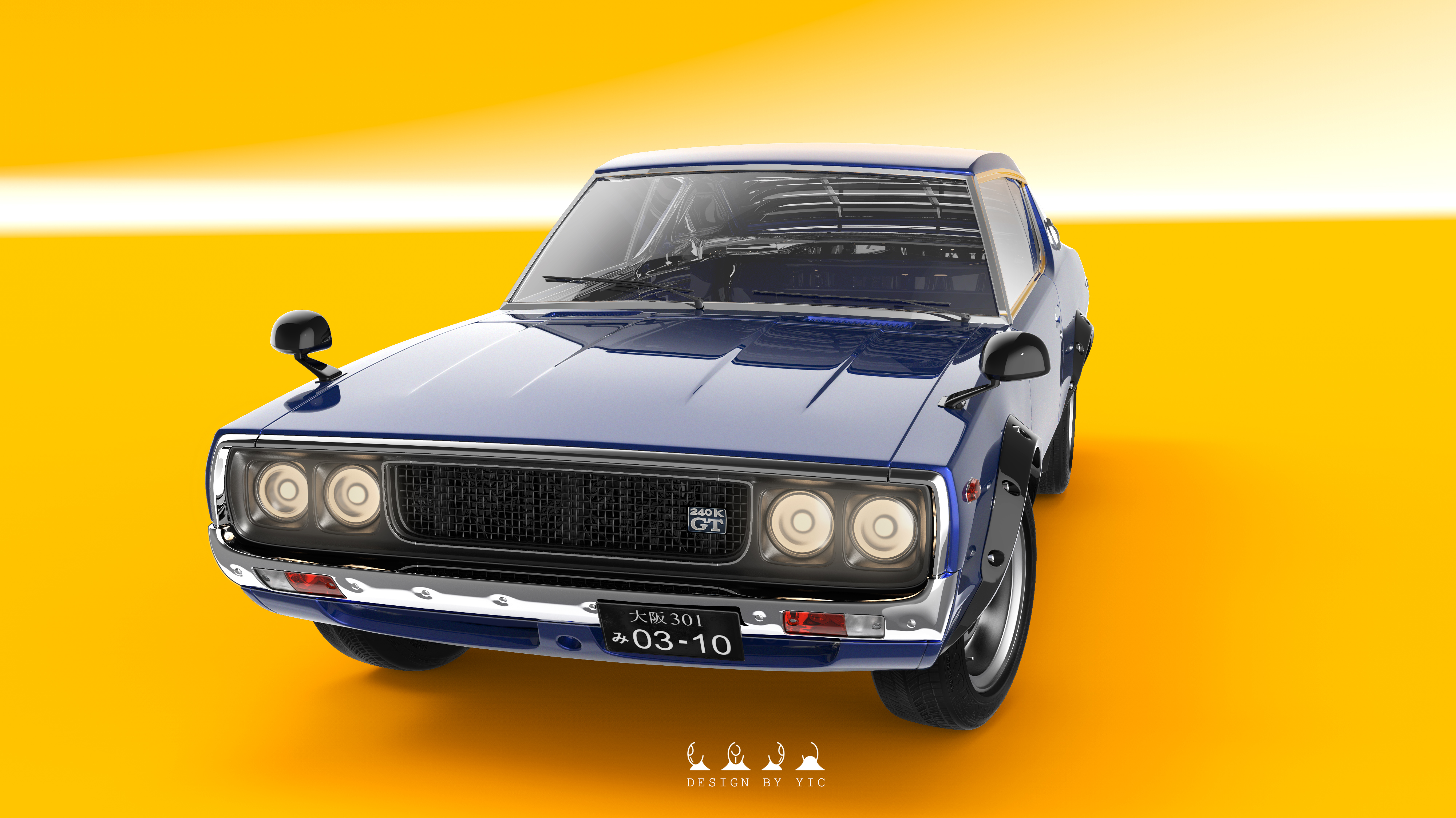 automobile，Render，Retro，Cool，Sports car，keyshot，ks，