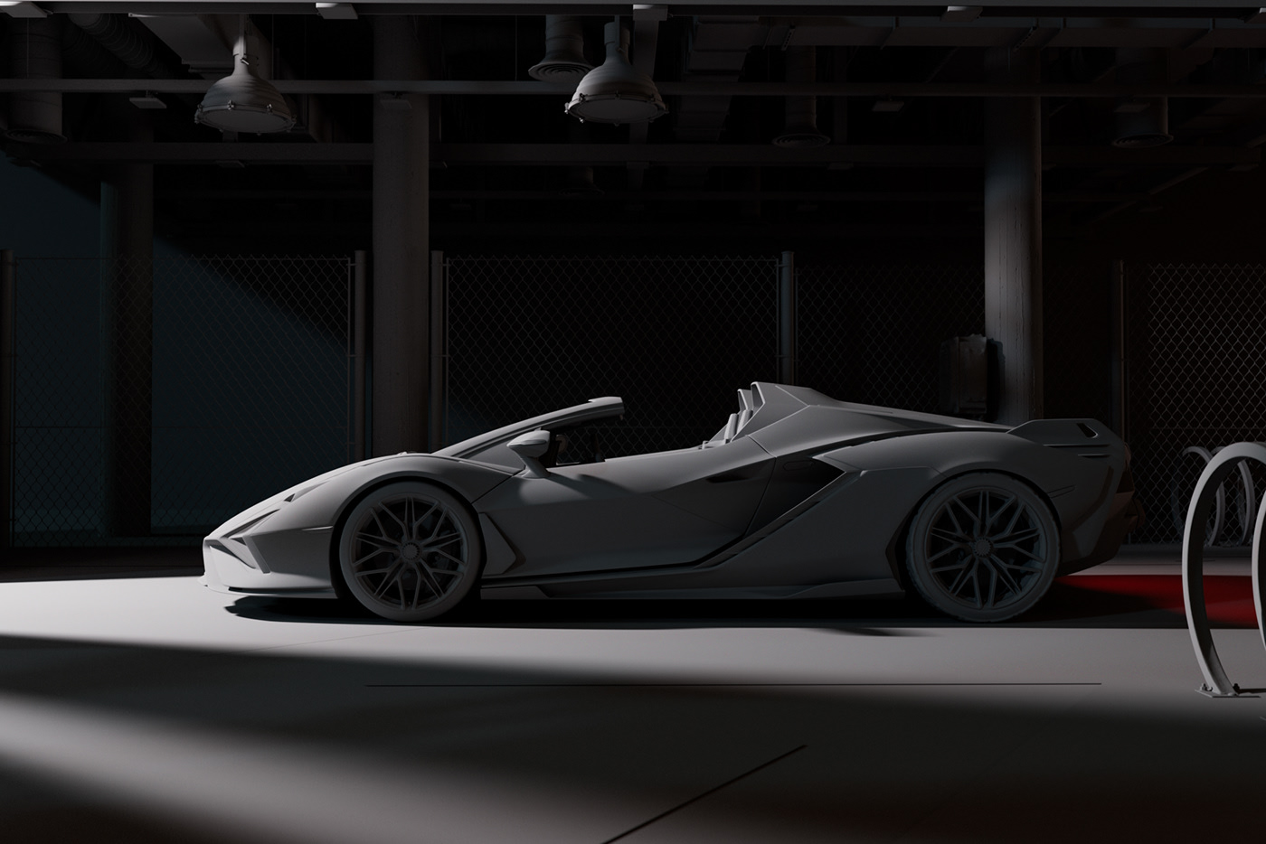 automobile，Sports car，vehicle，industrial design，modeling，Render，