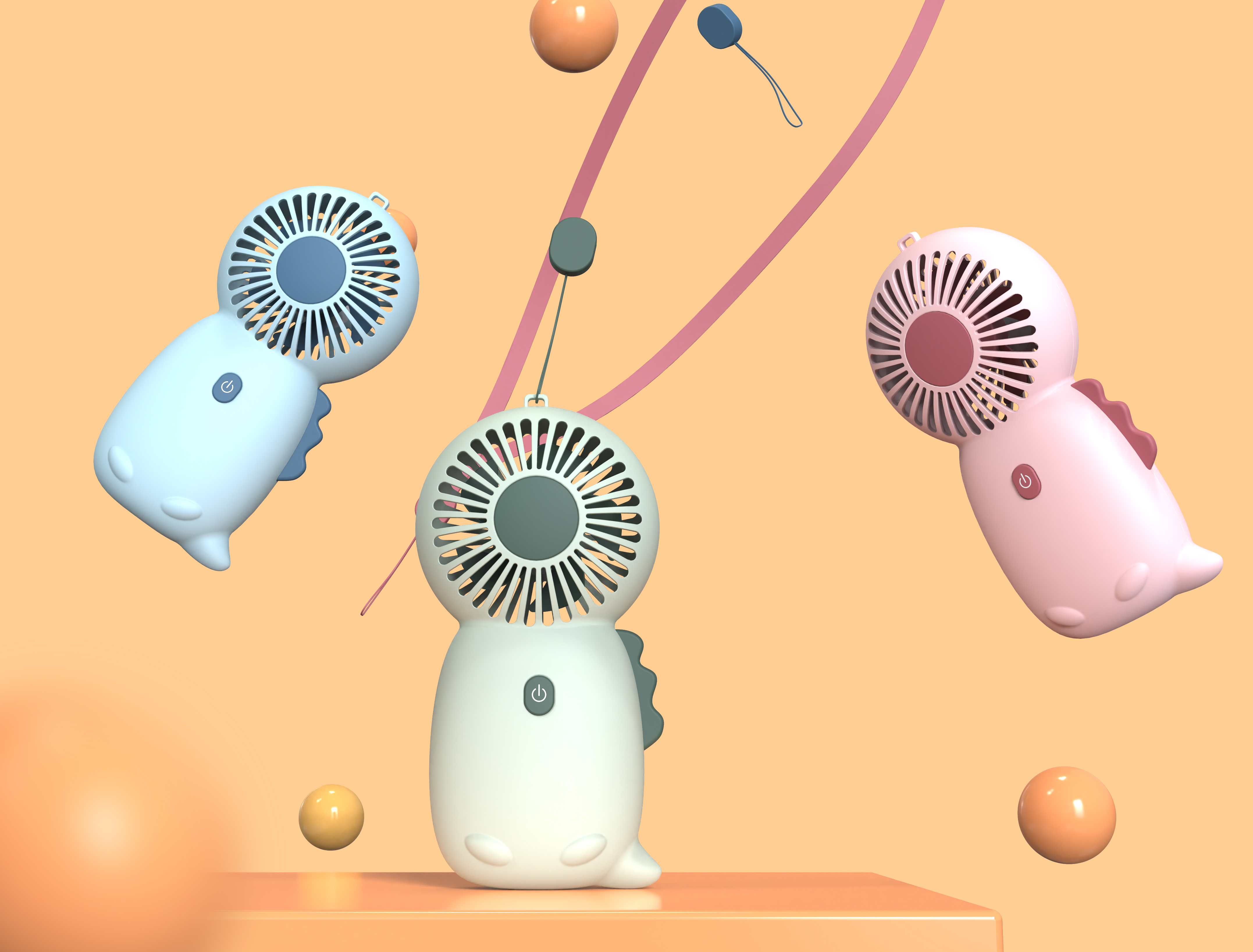 Small fan design，Portable，id，