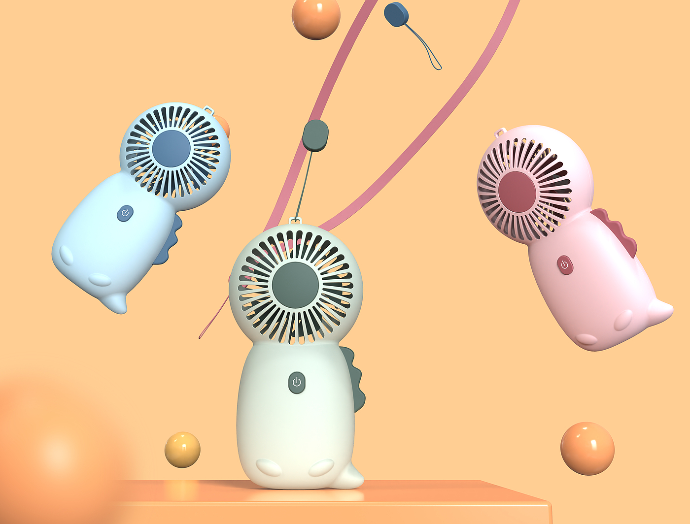 Small fan design，Portable，id，