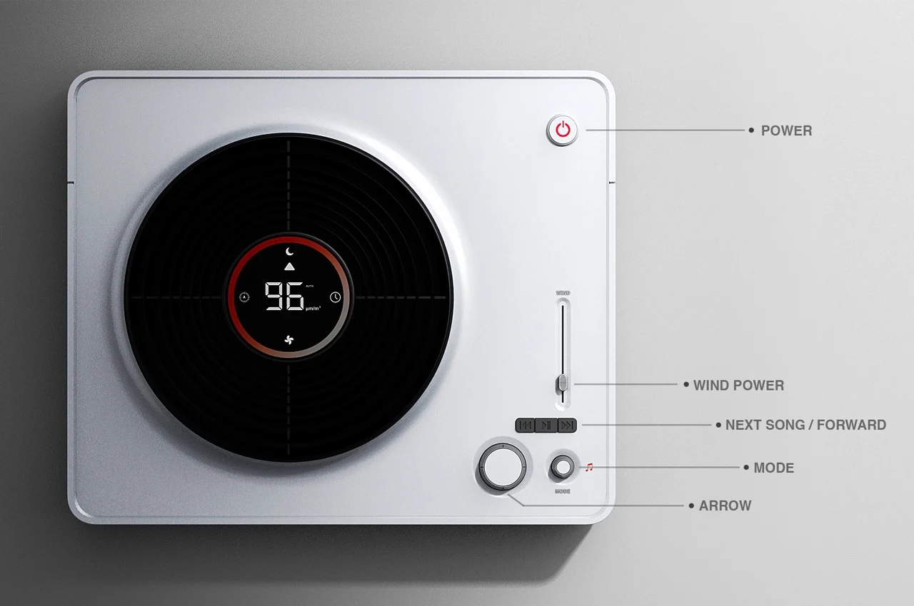 turntable，air cleaner，music，product design，