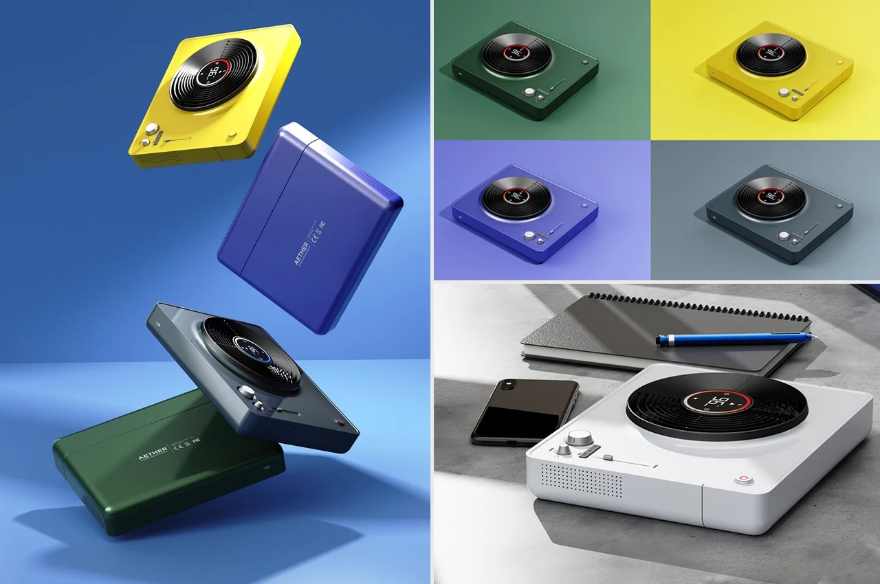 turntable，air cleaner，music，product design，