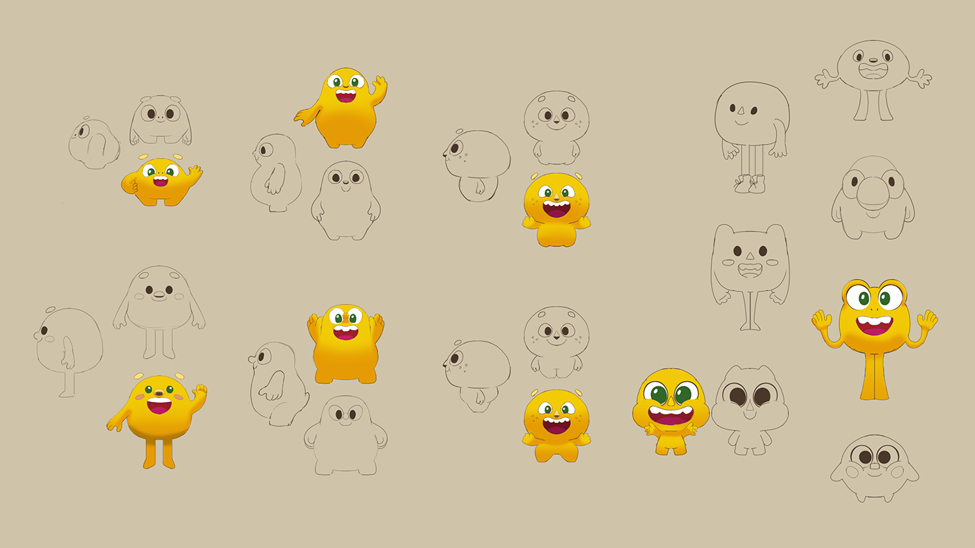 Role design，mascot，3D animation，cgi，