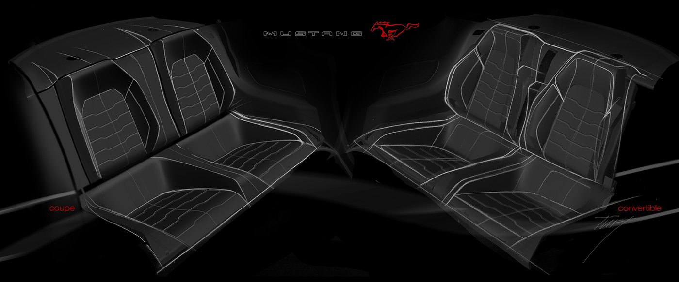 wild horse，S550，Automotive interior design，industrial design，Model，sketch，