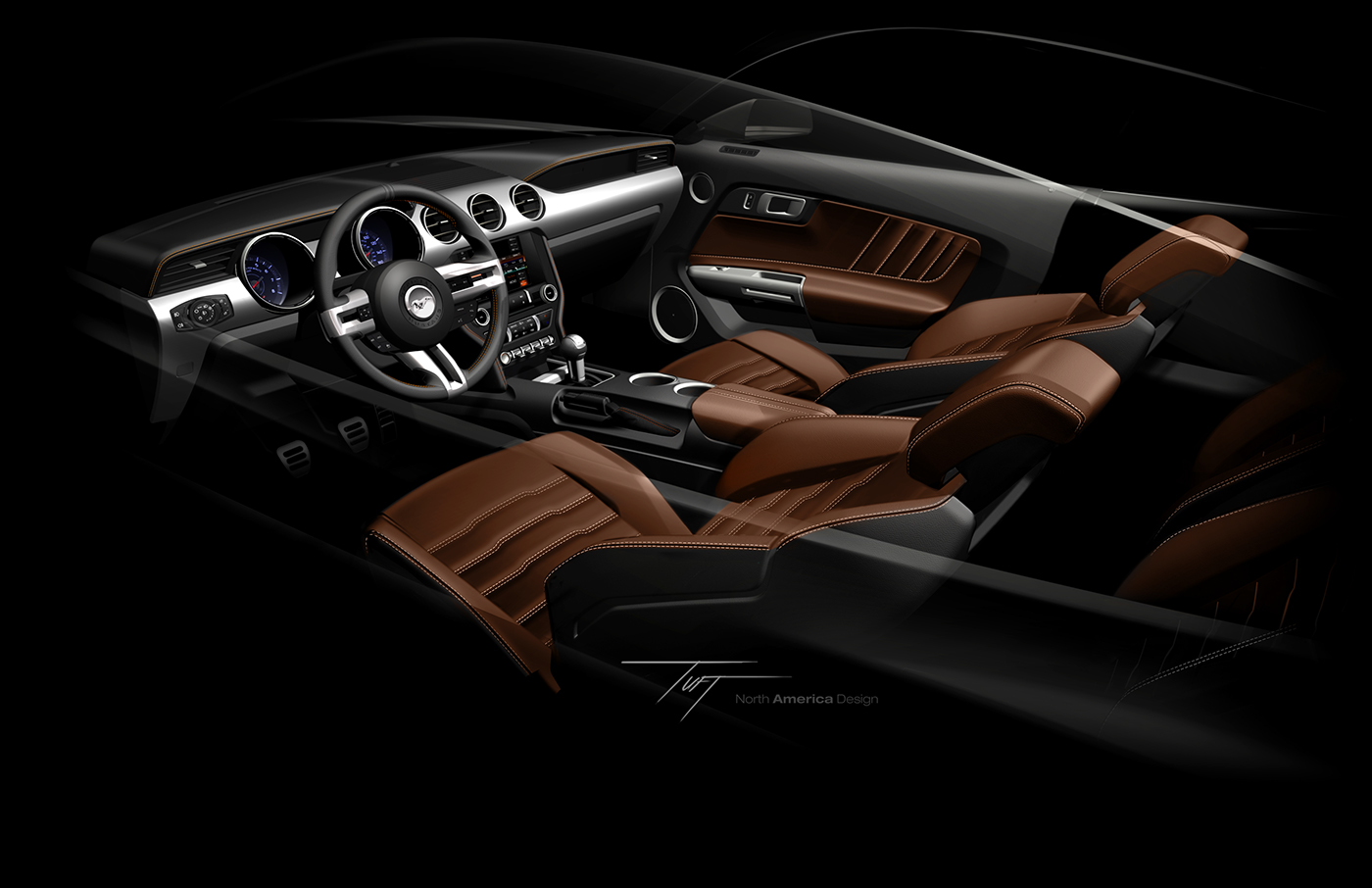 wild horse，S550，Automotive interior design，industrial design，Model，sketch，