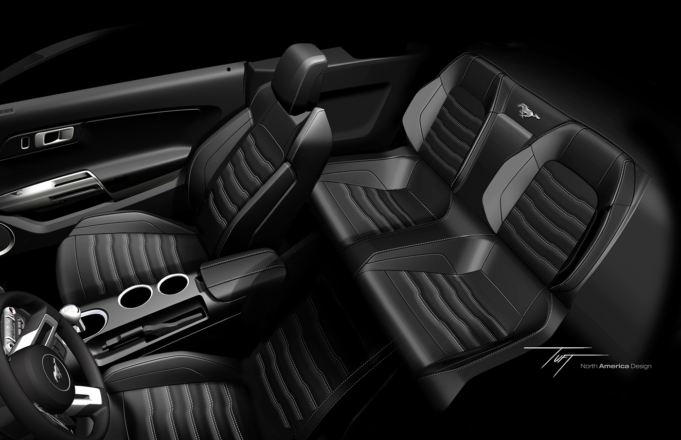 wild horse，S550，Automotive interior design，industrial design，Model，sketch，