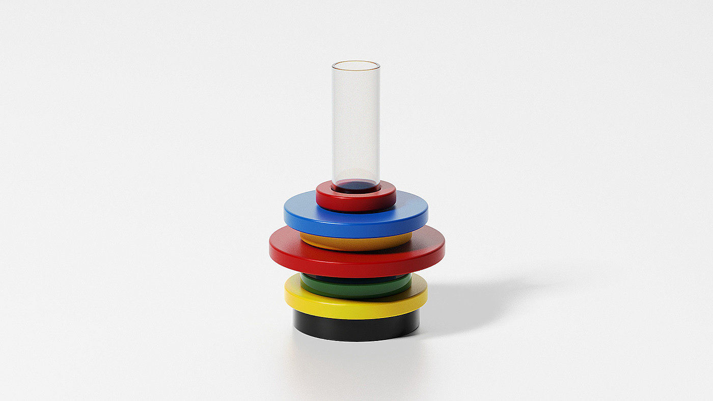 MEMPHIS VASE，Colorful vase，Memphis，