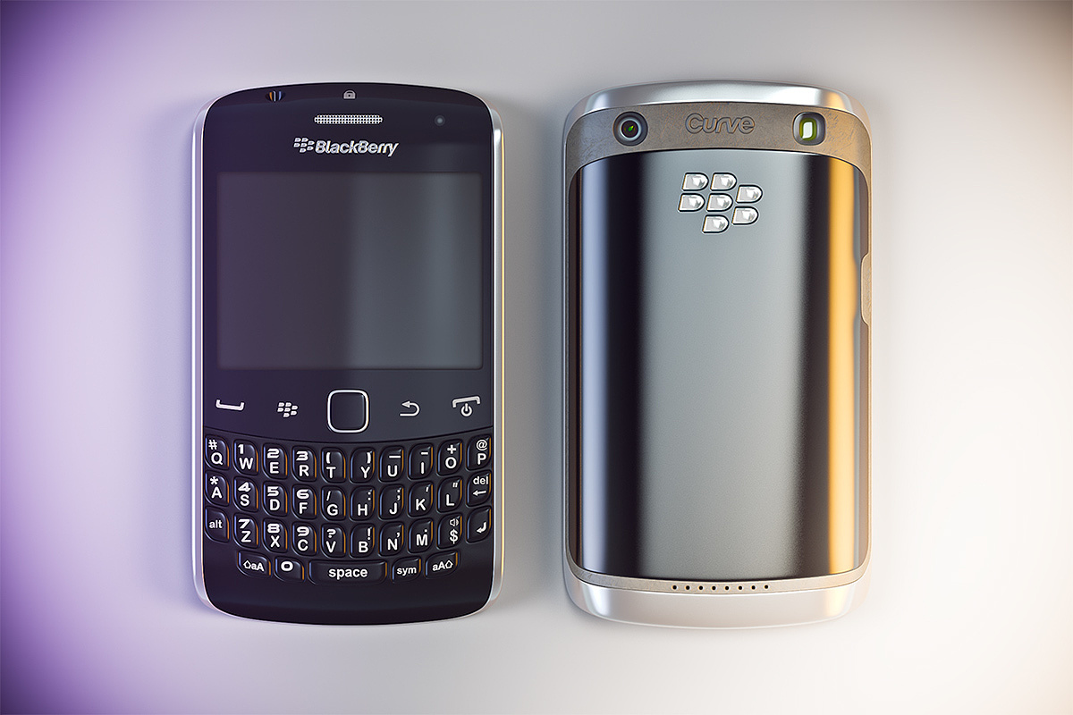 Intelligent mobile phone，blackberry，htc，modeling，Render，