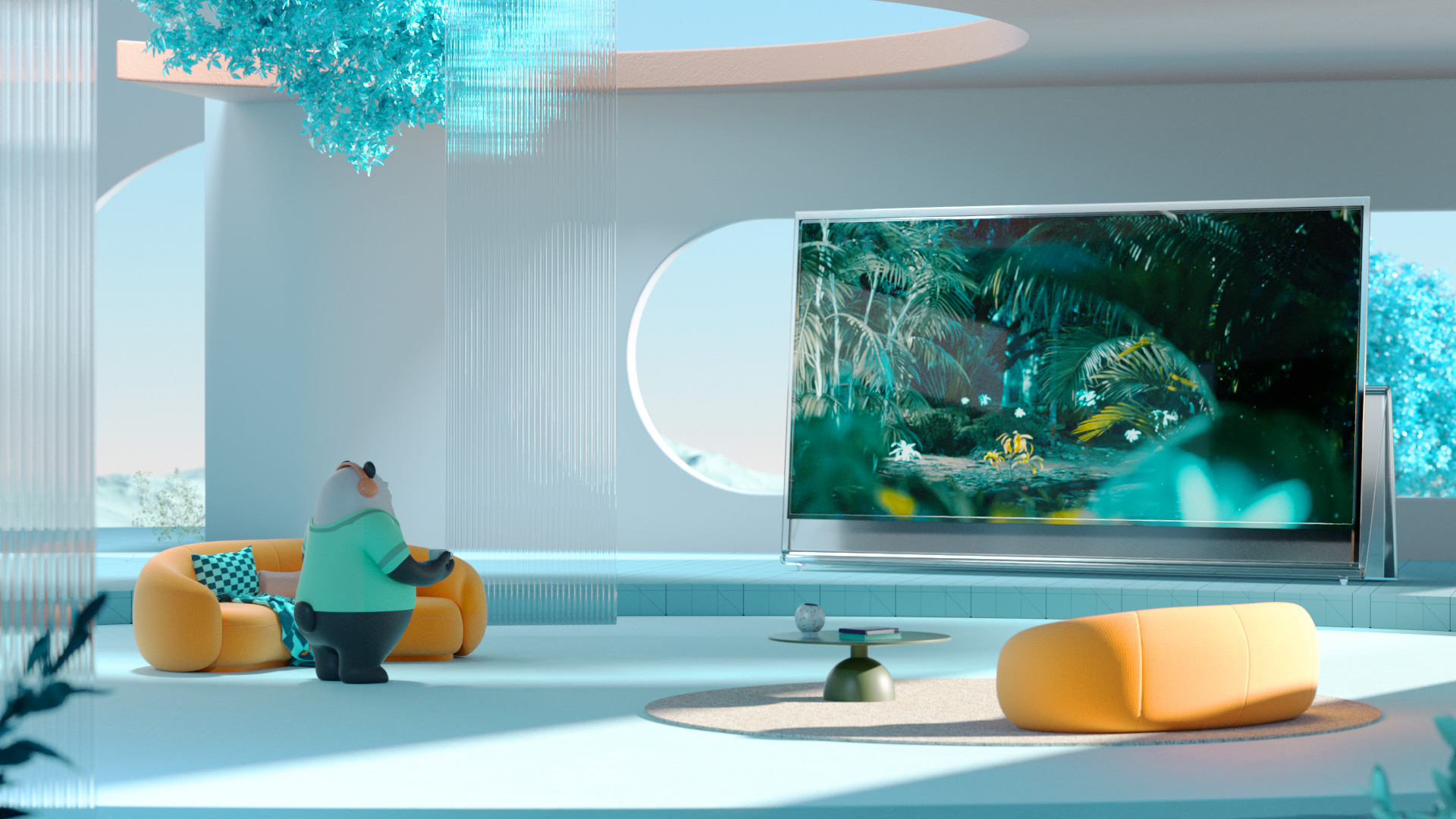 Title，cg，three-dimensional animation，TV theater title，animation，