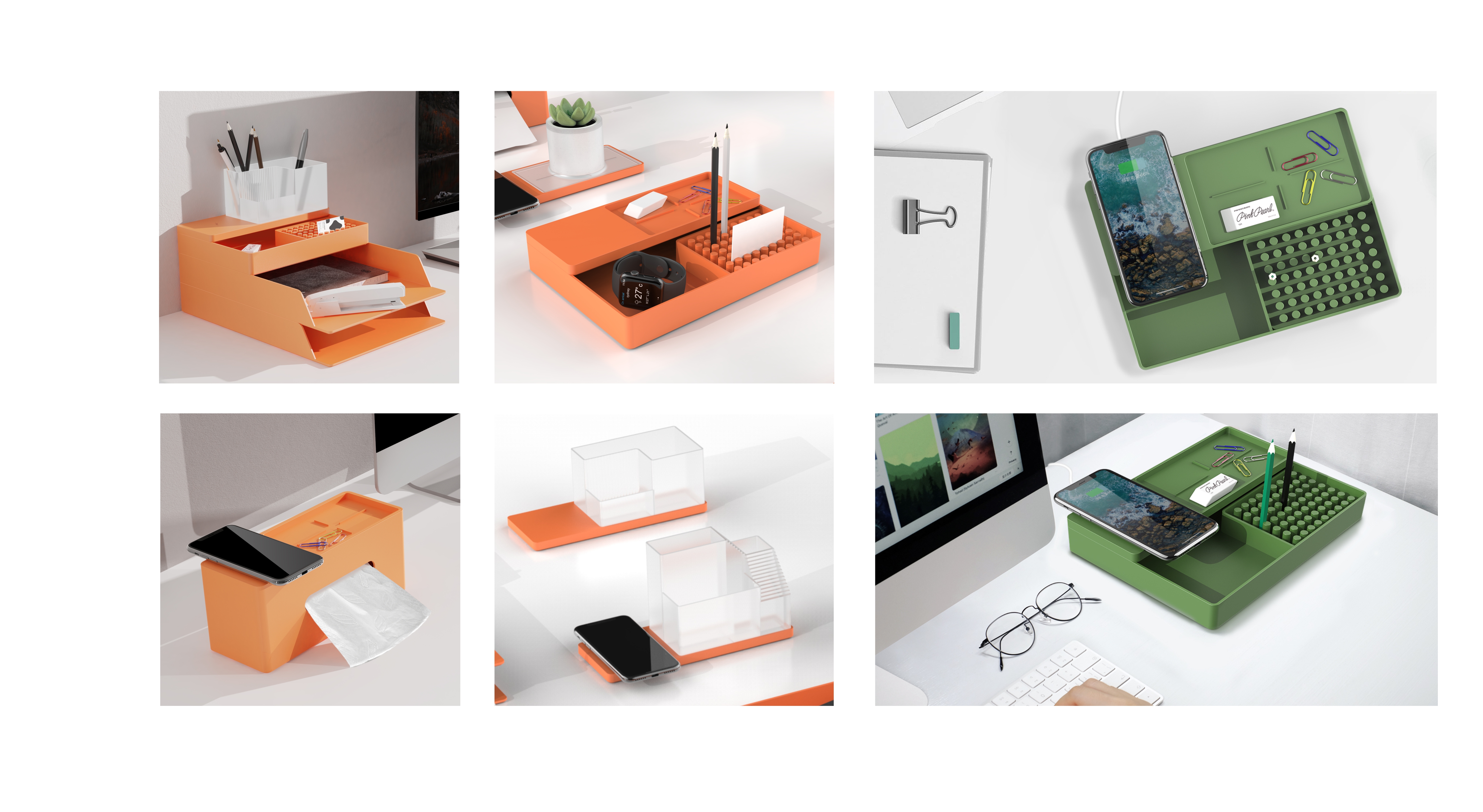 Office, storage, cultural innovation，Desktop function storage - "smart space" series works，