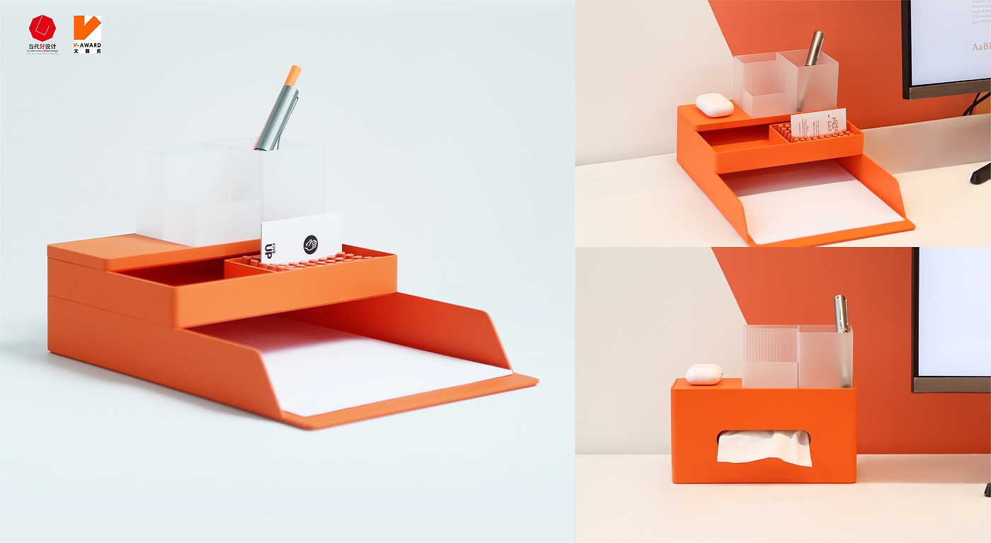 Office, storage, cultural innovation，Desktop function storage - "smart space" series works，