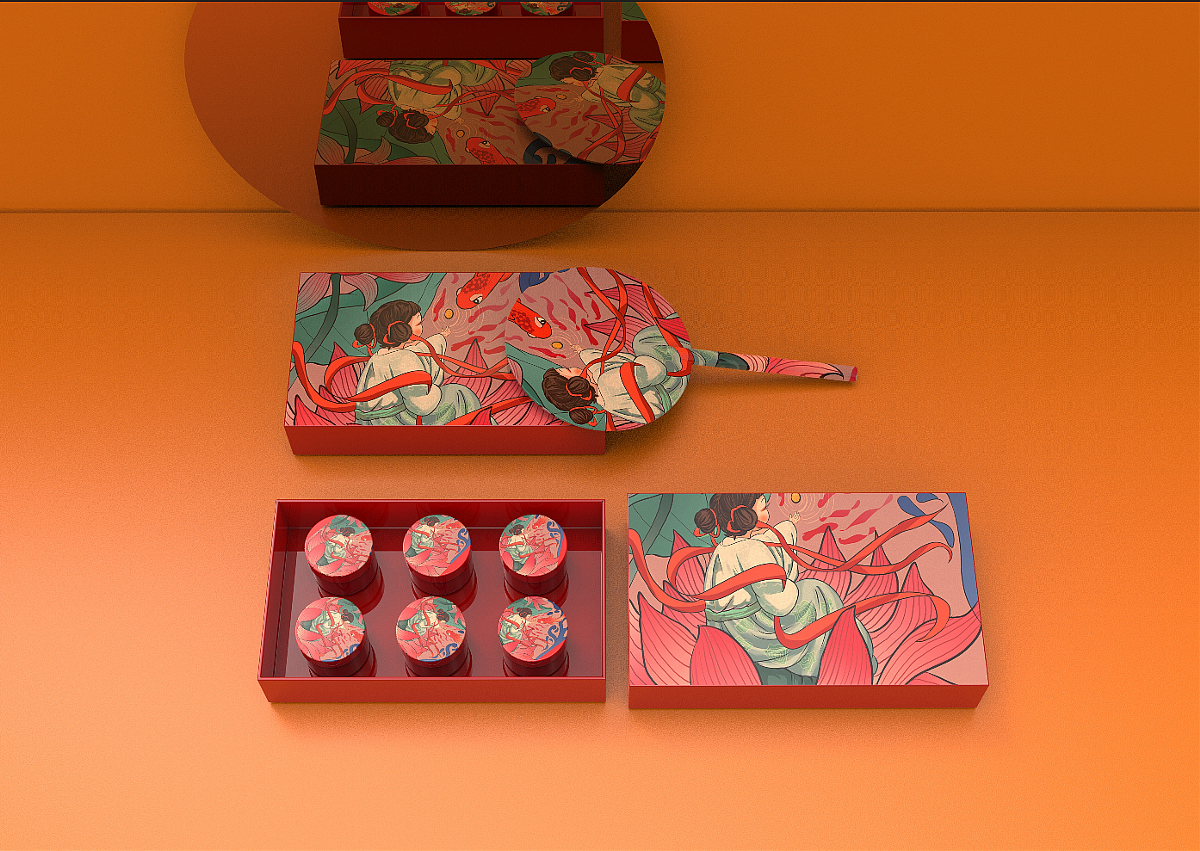 National style，Ancient style，Chinese style，National tide，Illustration，packing，Antique illustration，