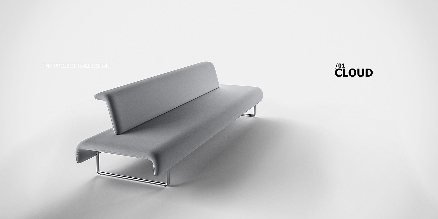 Cloud sofa，furniture design ，industrial design，Modular design，Minimalist，