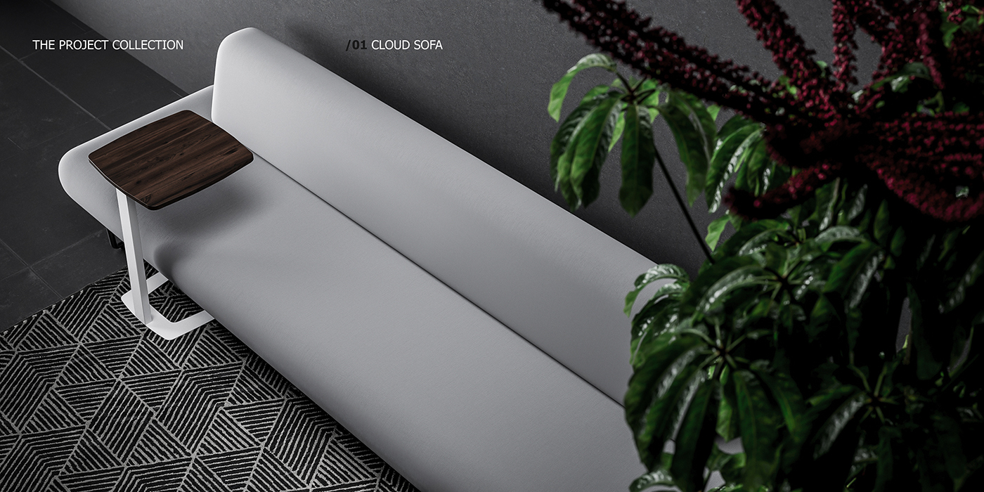 Cloud sofa，furniture design ，industrial design，Modular design，Minimalist，