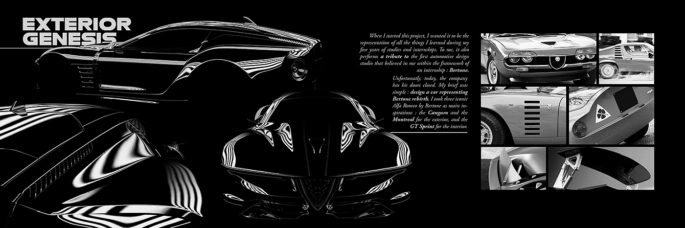 alfa romeo ，Automobile design，industrial design，Design process，