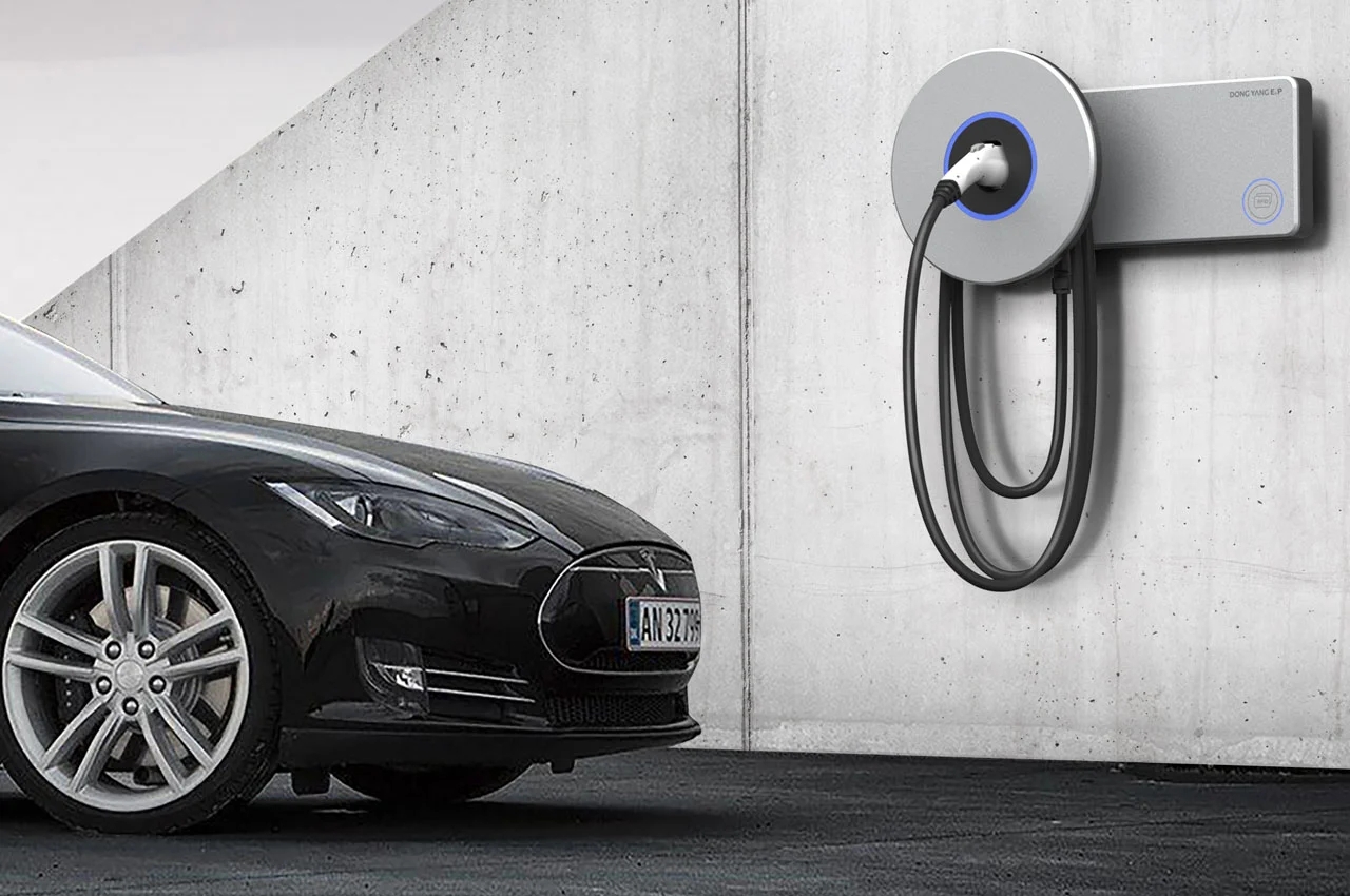 Electric vehicle charger，auto parts，industrial design，Car peripheral tools，Charging pile，