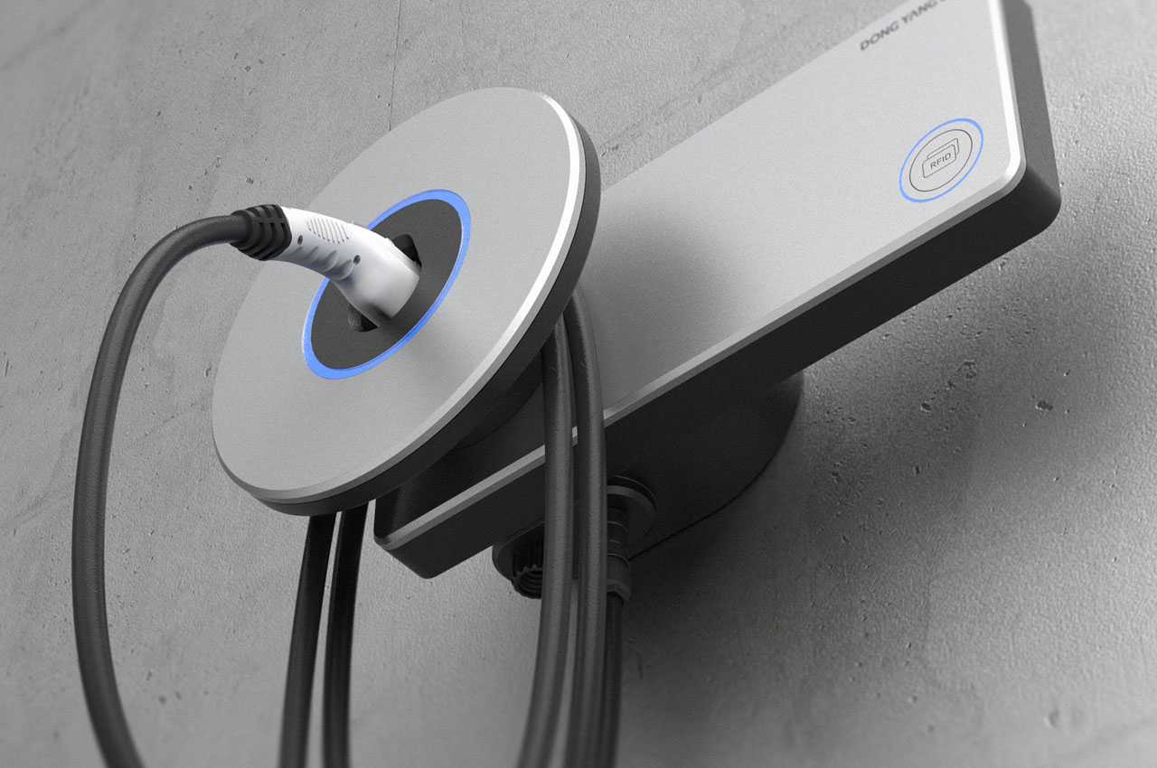 Electric vehicle charger，auto parts，industrial design，Car peripheral tools，Charging pile，