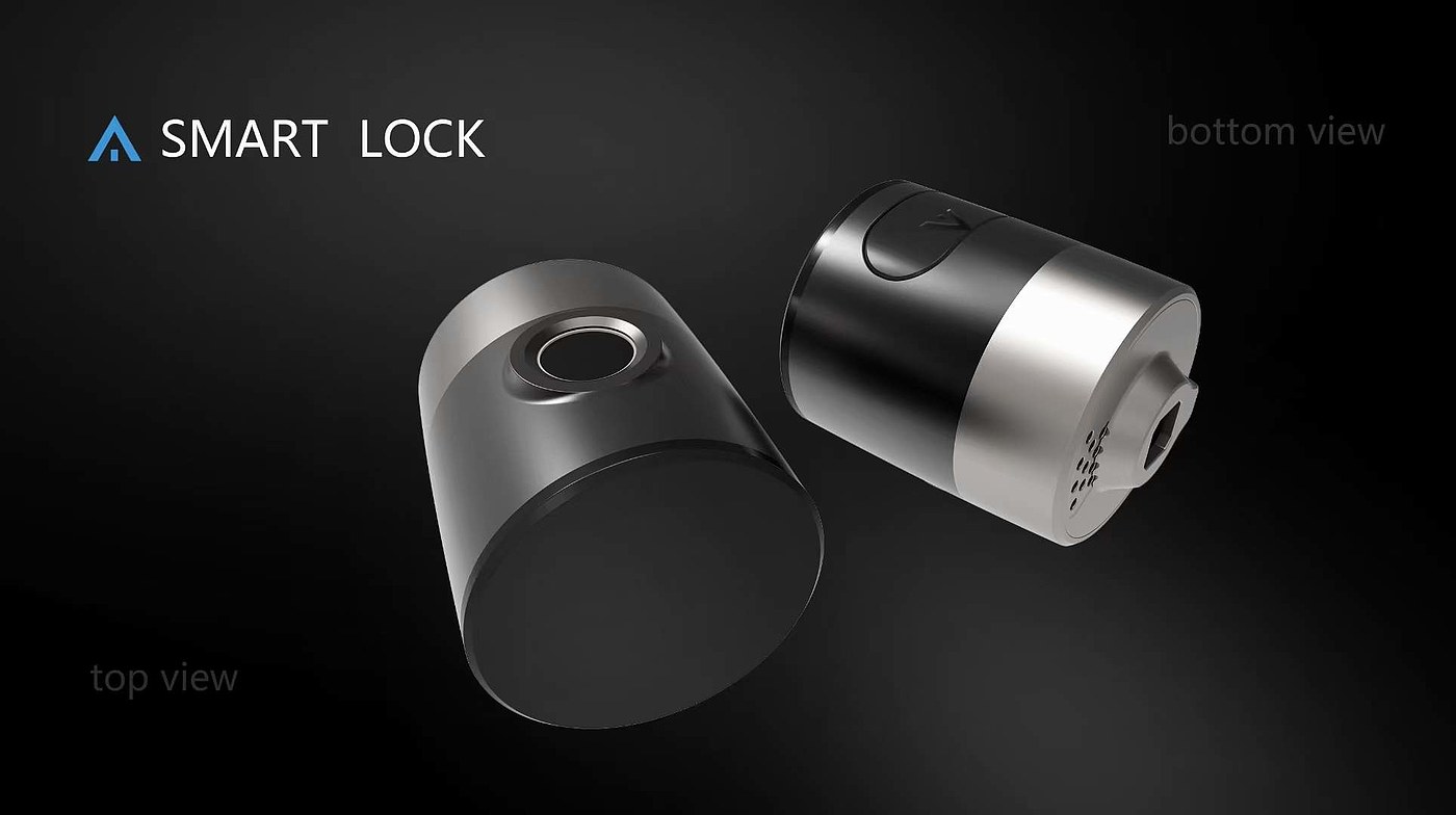 Intelligent door lock，Top grade design，Appearance design，German red dot supreme Award，