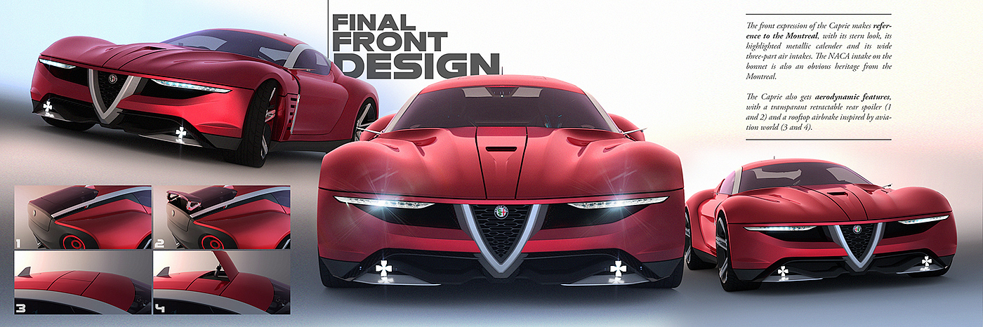 alfa romeo ，Automobile design，industrial design，Design process，