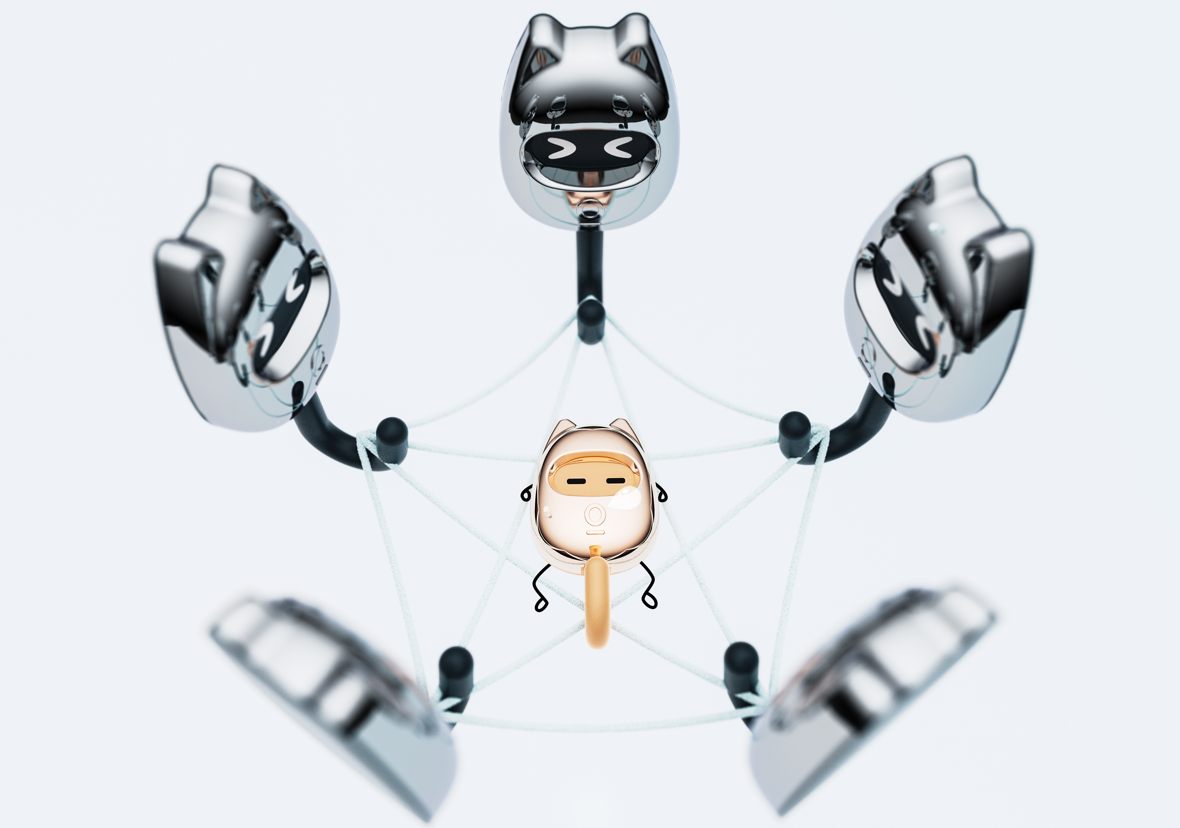 Expression pack, cute fun, cool, cat, space，