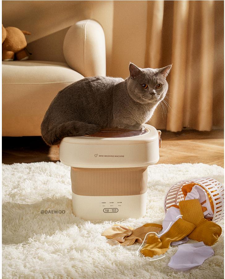 Mini washing machine，Folding storage，Small clothes cleaning artifact，