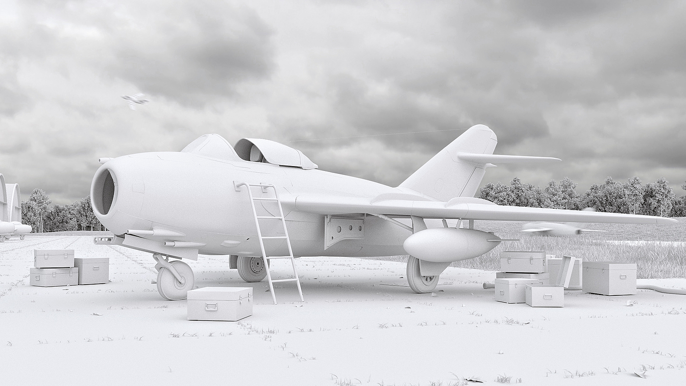 aircraft，fighter，cgi，3D modeling，Render，3ds Max，vray，ps，