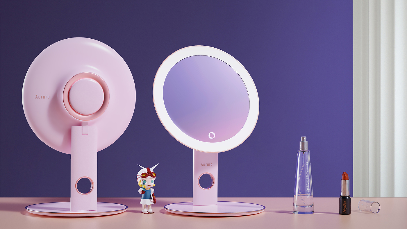 Cosmetic mirror，female sex，aurora，Original design，Product strategy，