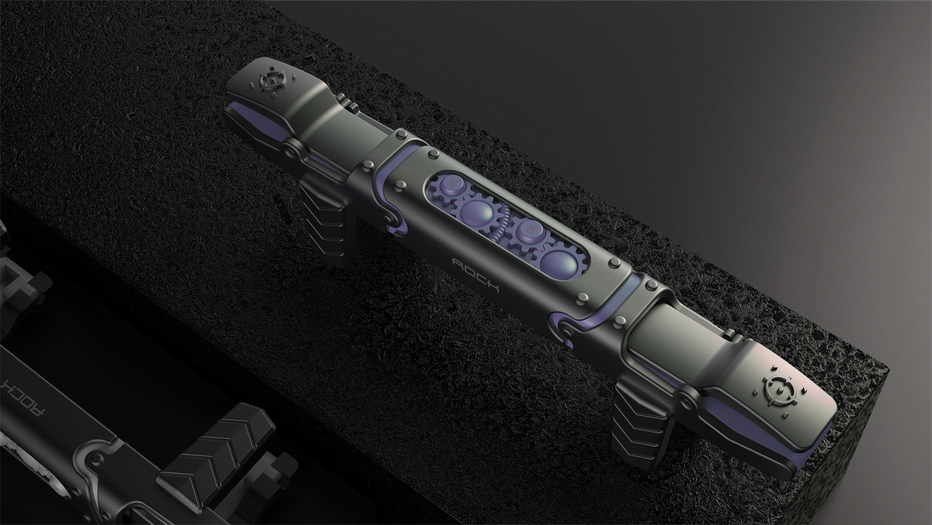 Rock King Kong arm stretch chicken eating button，