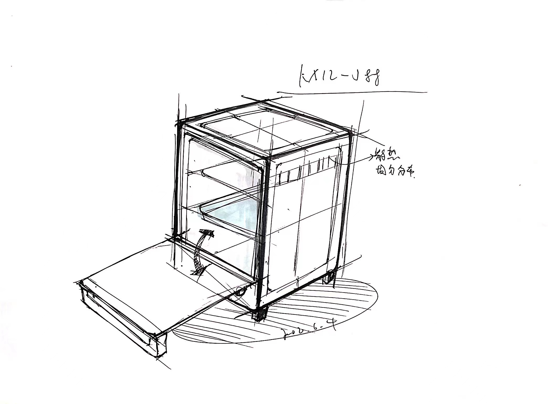 Kitchen appliances，Electric oven，small home appliances，oven，Retro，