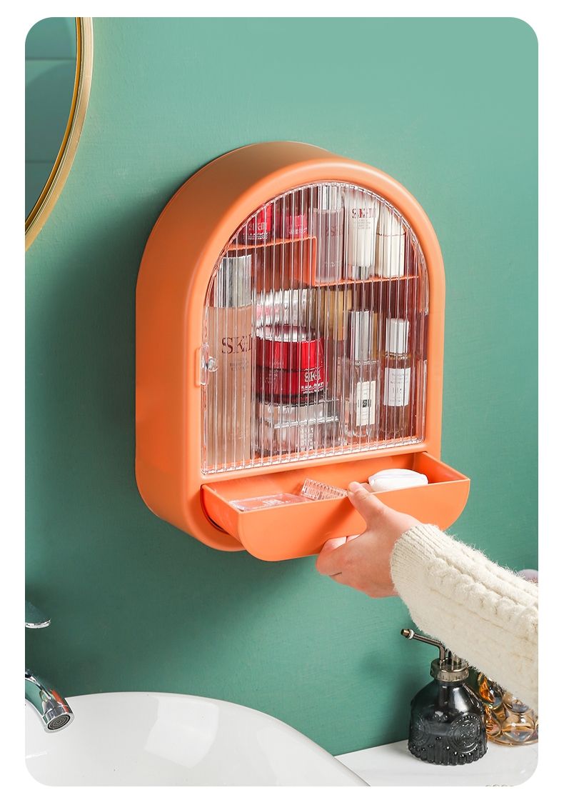 Hanging wall，Traceless paste，storage box，PET，Light luxury，