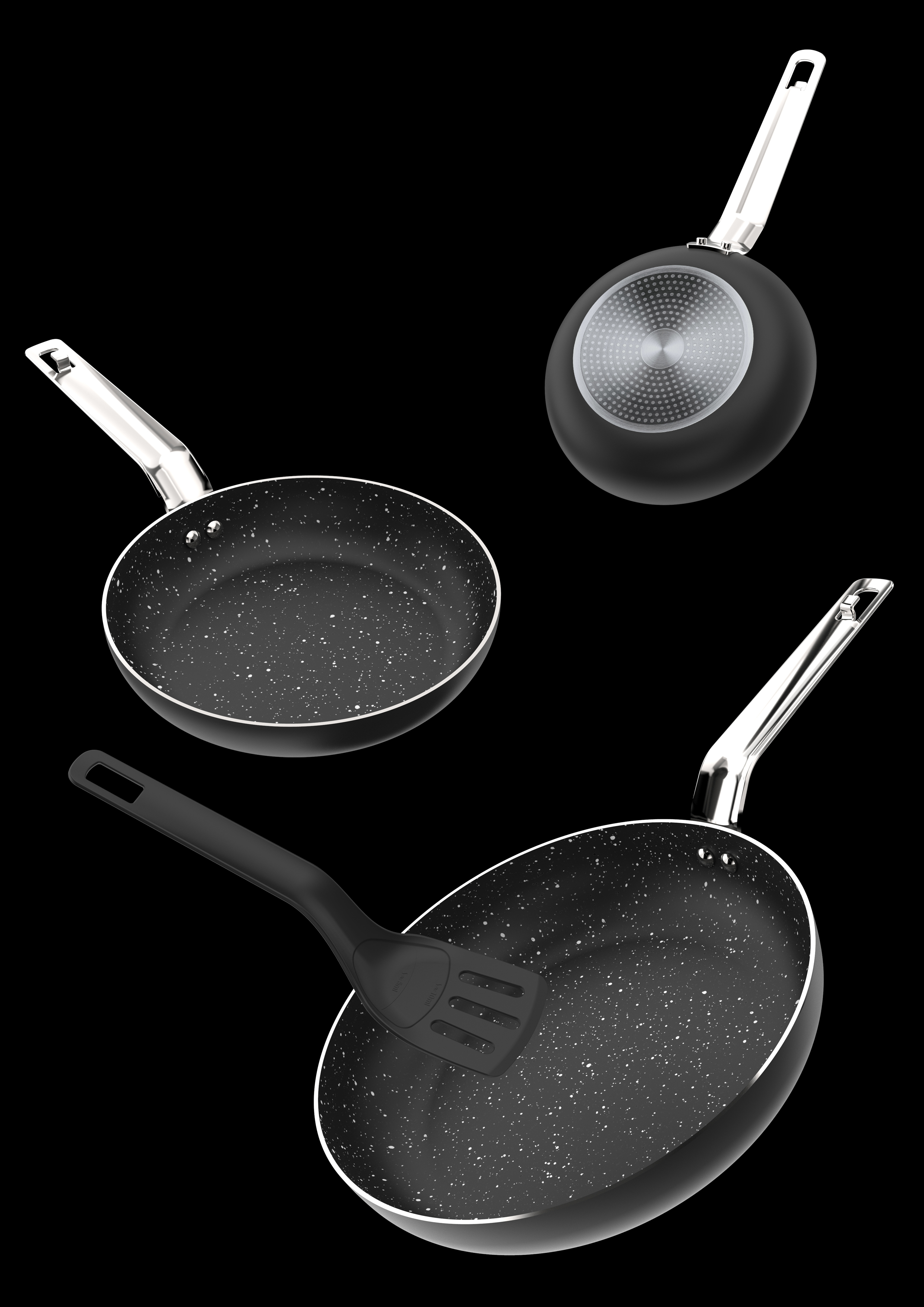 multi-function，Stack，Receive，Spatula，frying pan，Oil carrying capacity，
