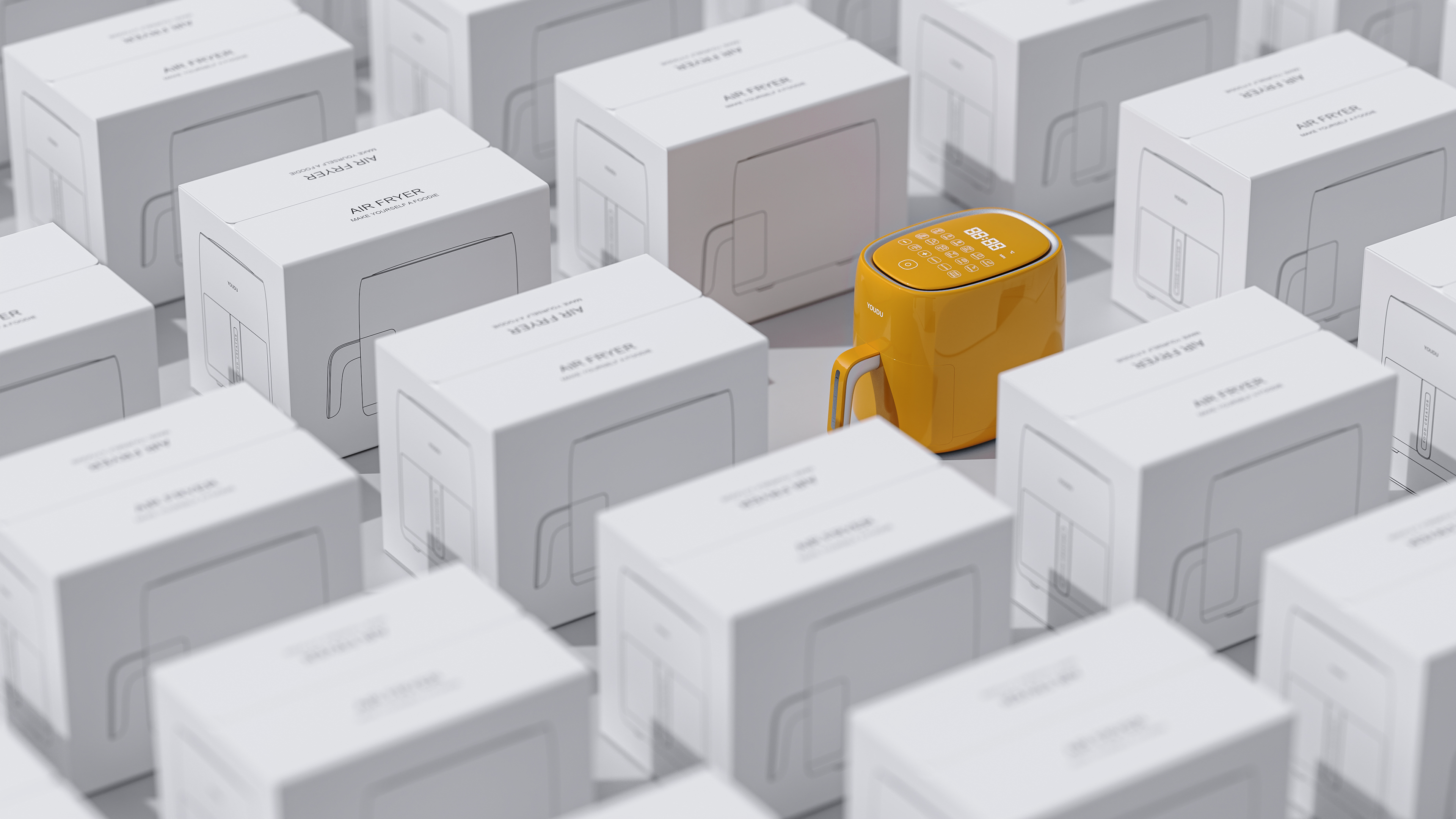 Product creative design, household appliances, air fryer，