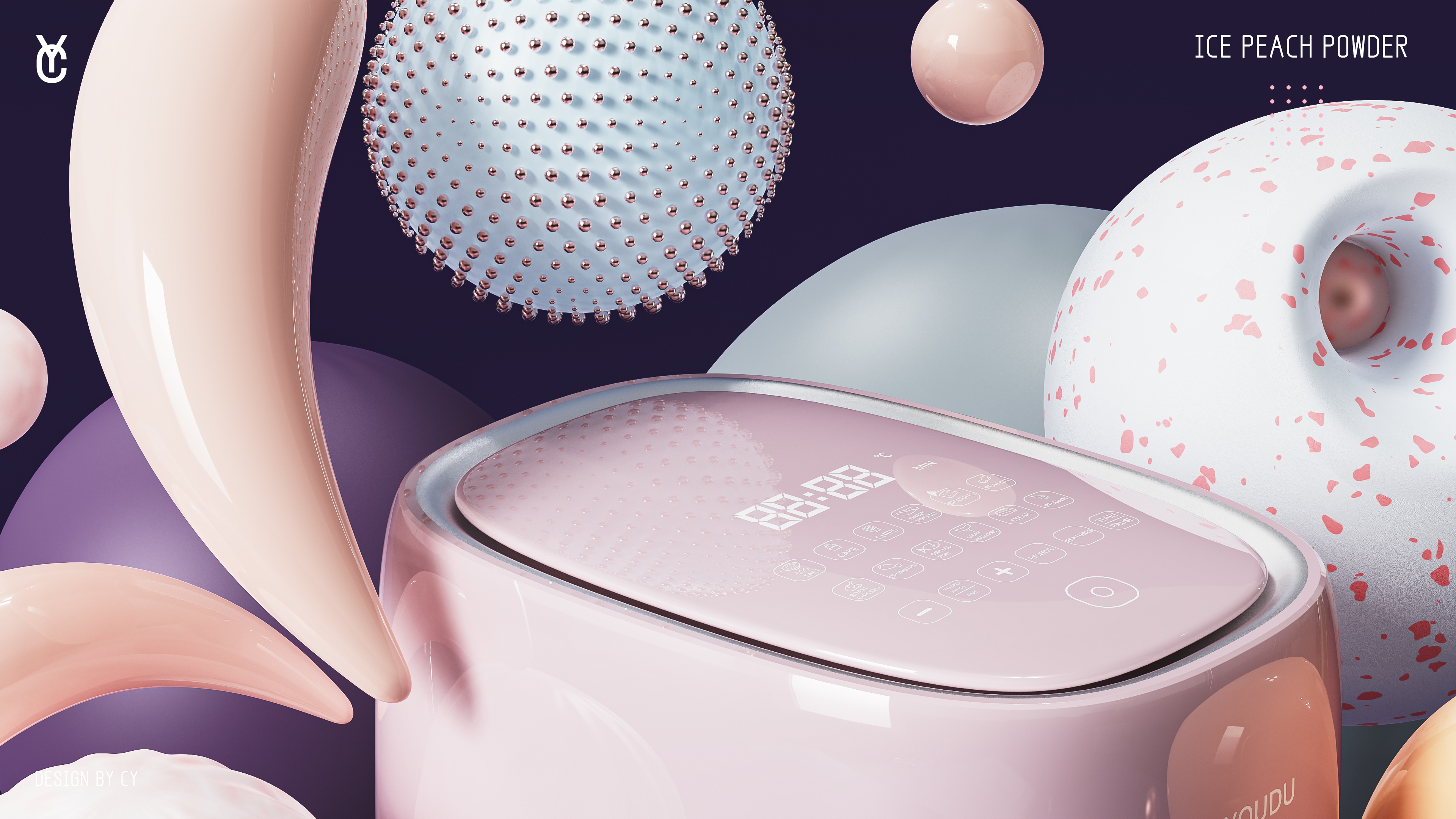 Product creative design, household appliances, air fryer，