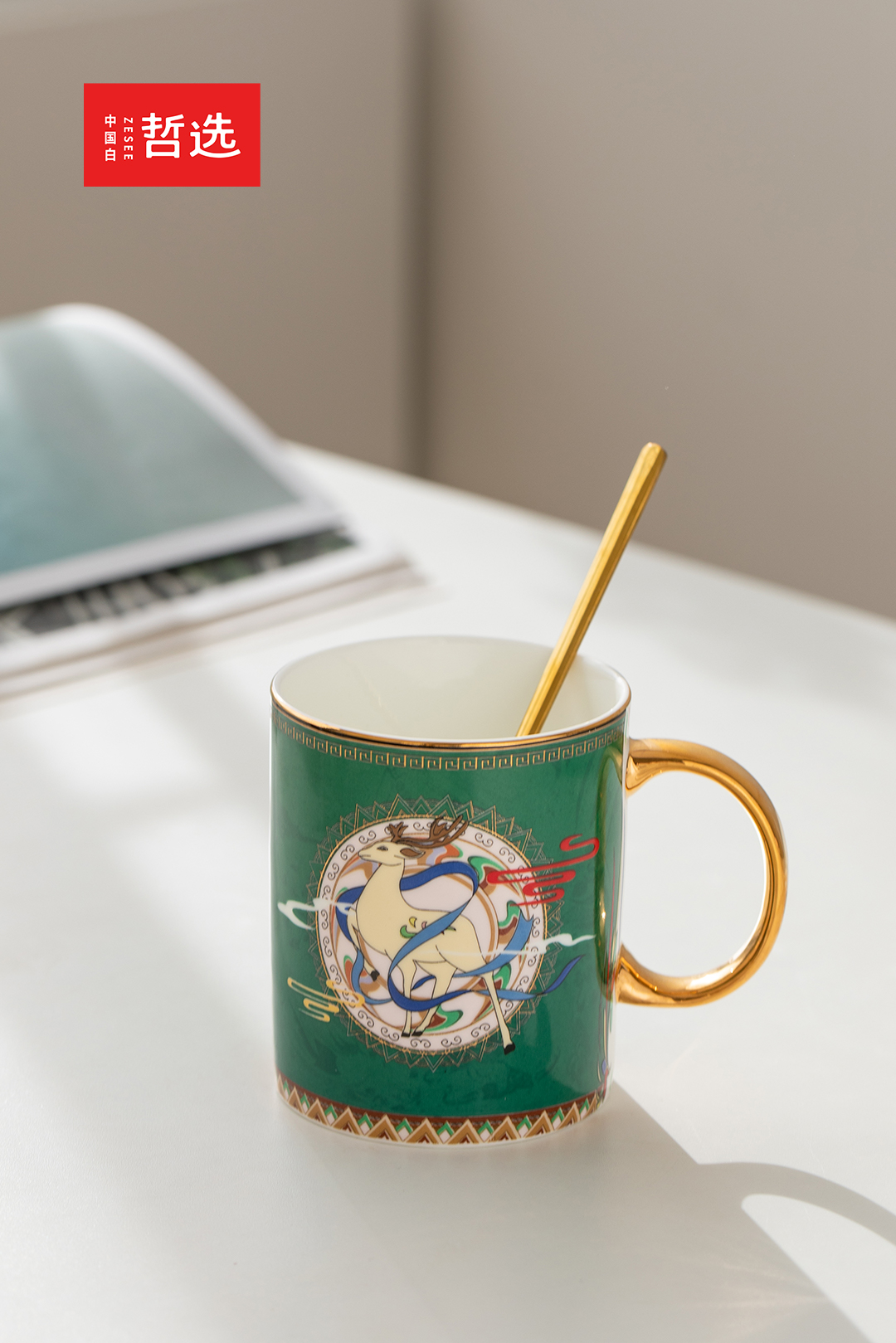 Chinese white，Zhe Xuan，ceramics，Mug，gift，product design，Dunhuang，glass，