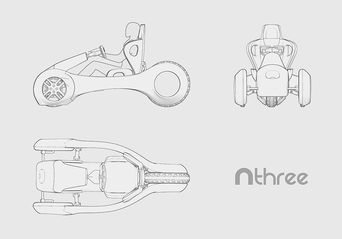 industrial design，Single car，Urban transportation，vehicle，a storage battery car，