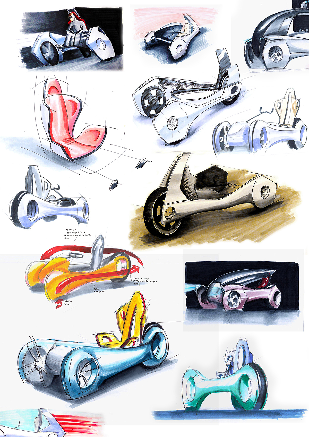 industrial design，Single car，Urban transportation，vehicle，a storage battery car，