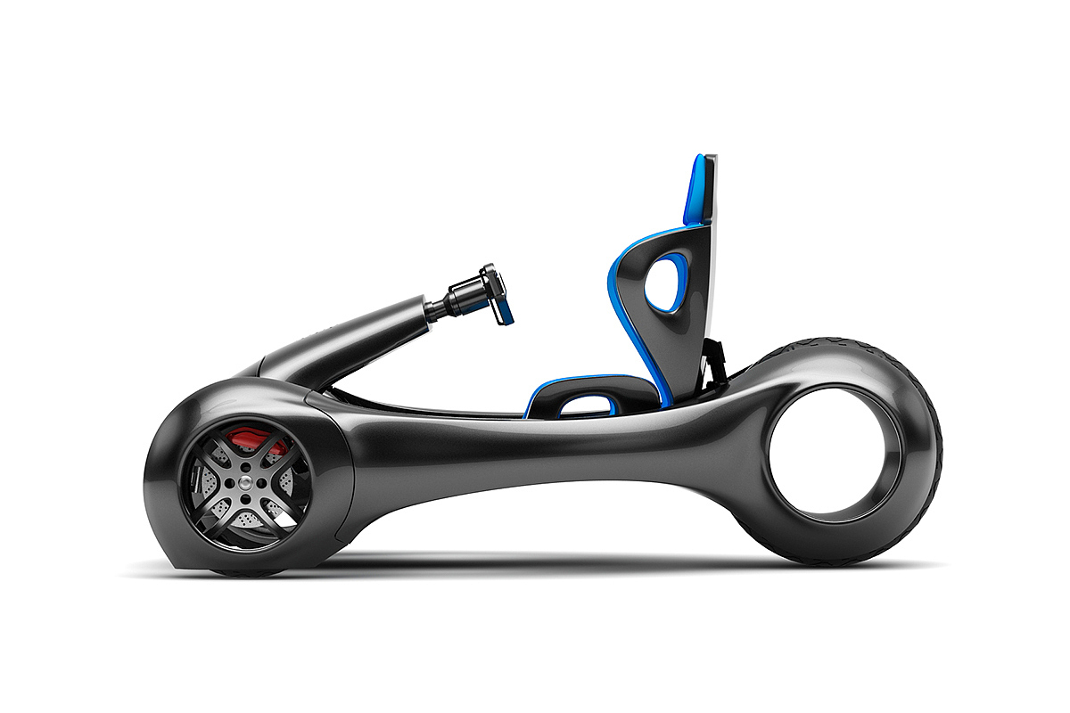 industrial design，Single car，Urban transportation，vehicle，a storage battery car，