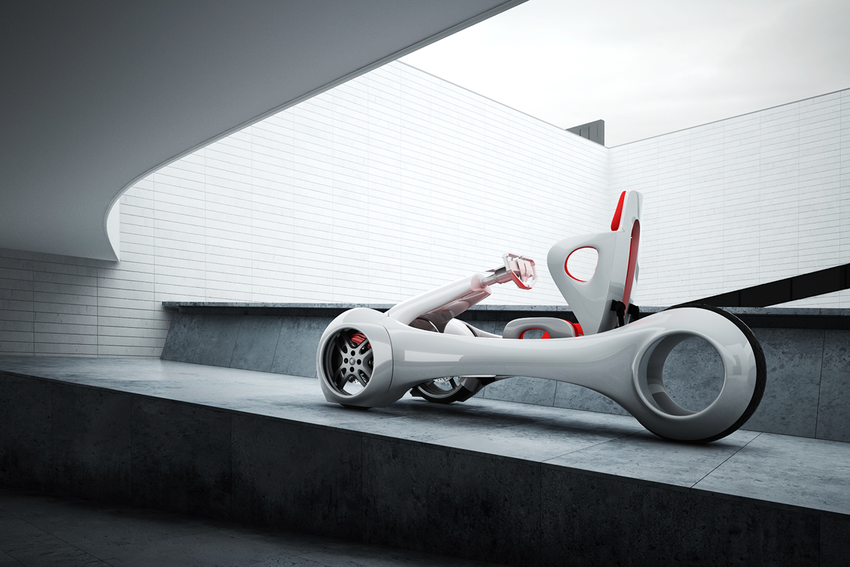 industrial design，Single car，Urban transportation，vehicle，a storage battery car，
