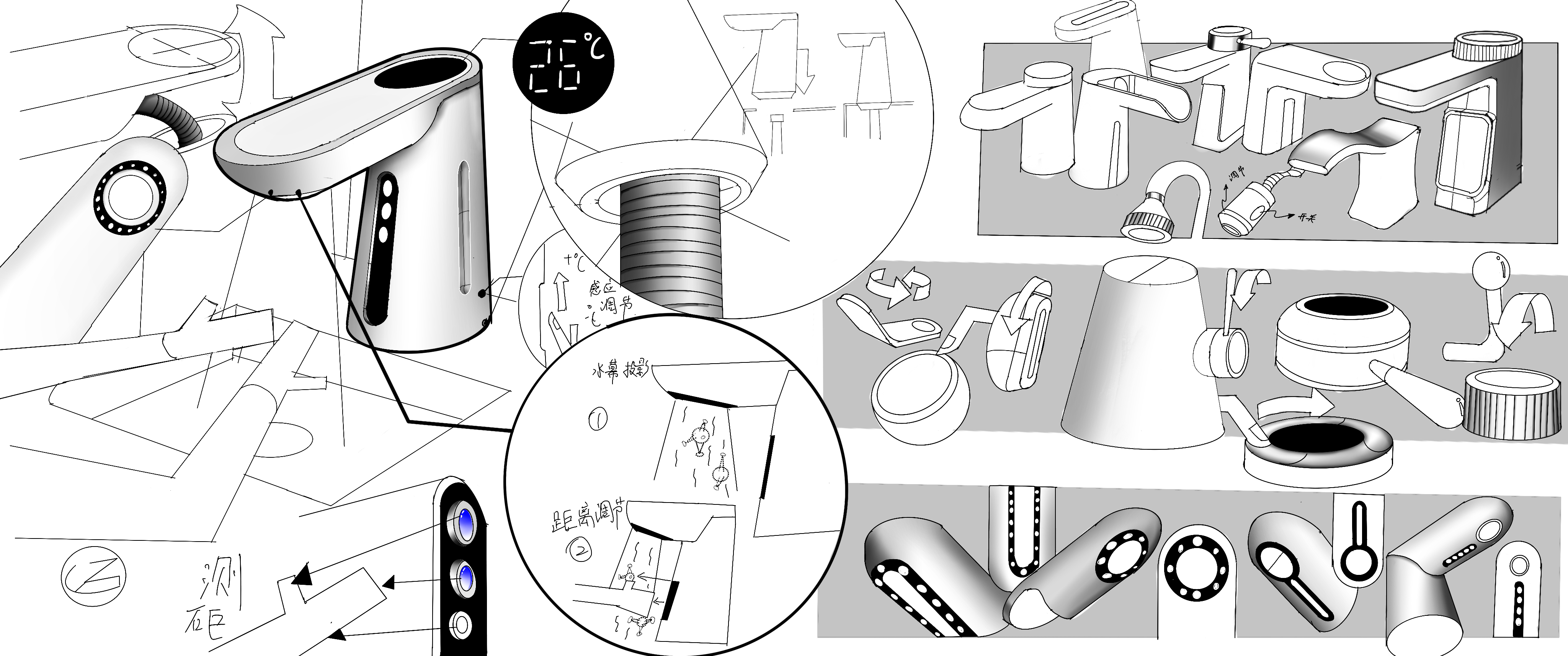 Smart Faucet ，children，wash hands，