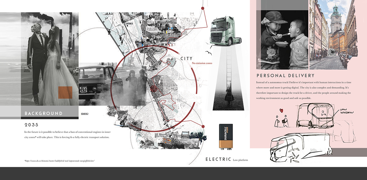 truck，future，city，automobile，