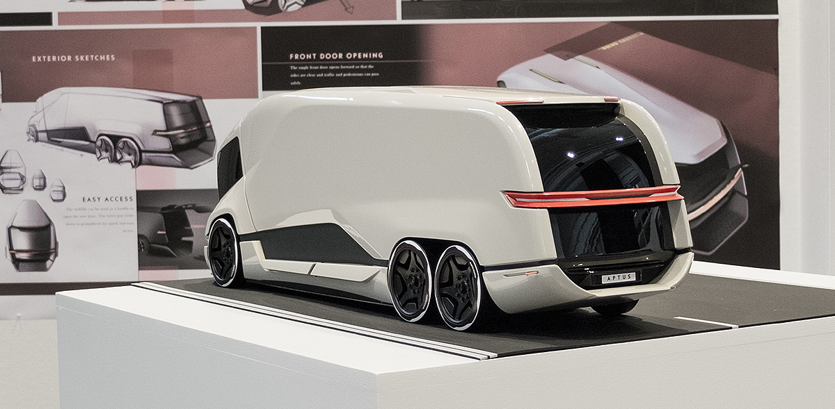 truck，future，city，automobile，