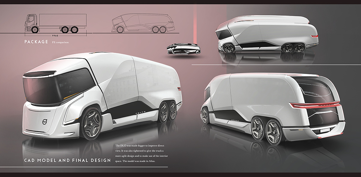 truck，future，city，automobile，