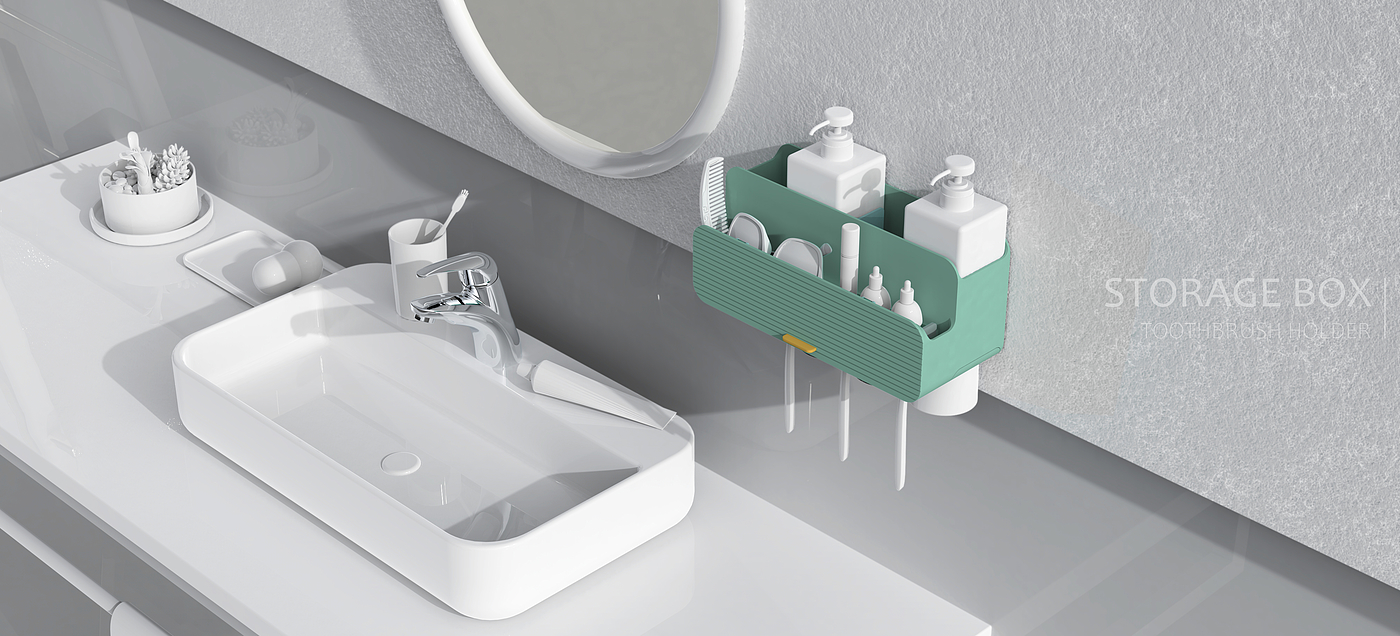 Multifunctional rack for bathroom toothbrush，