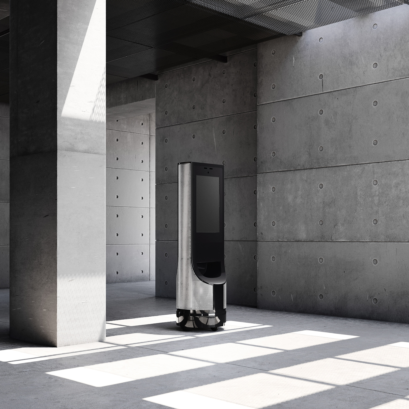 robot，Minimalist，concrete，