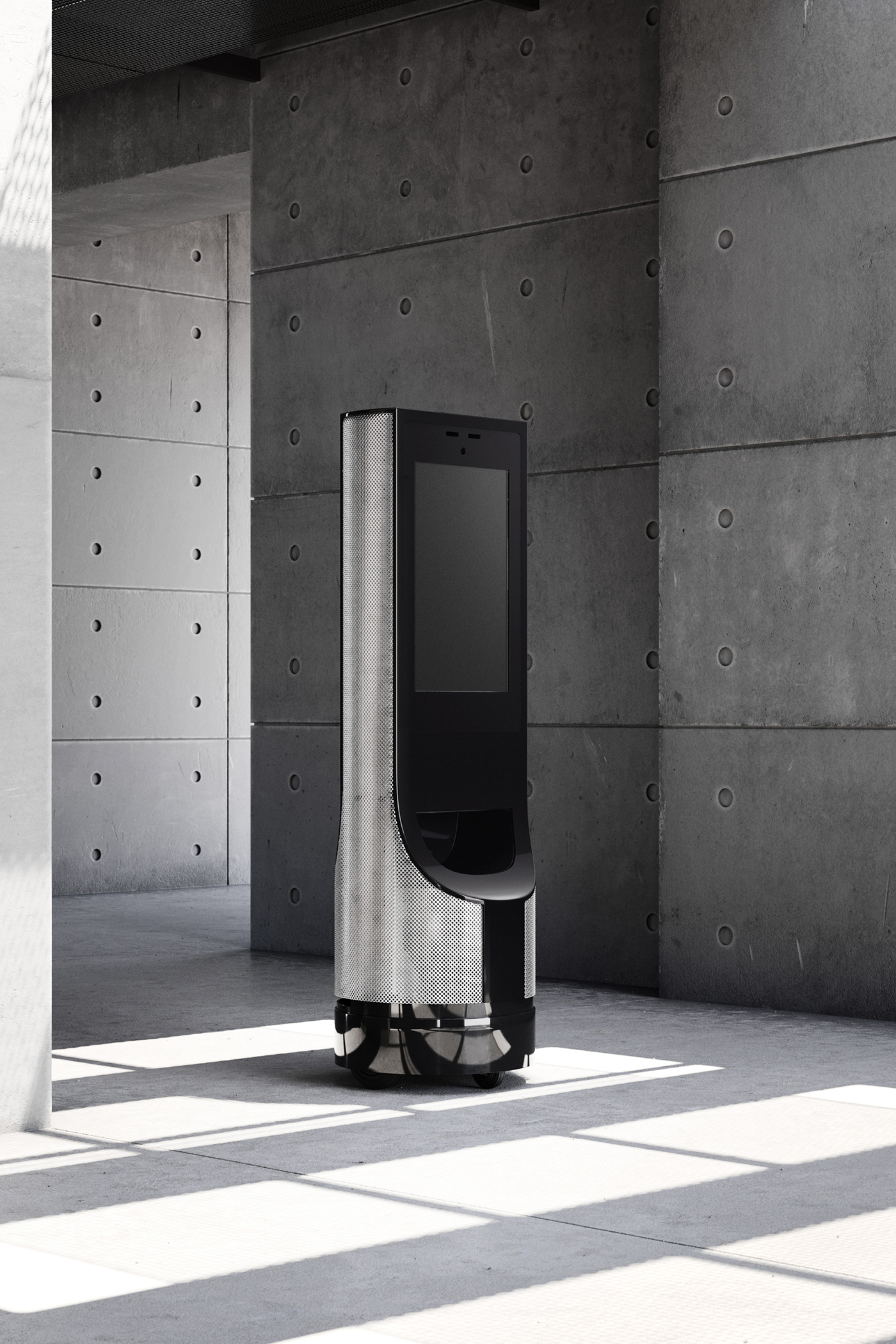 robot，Minimalist，concrete，