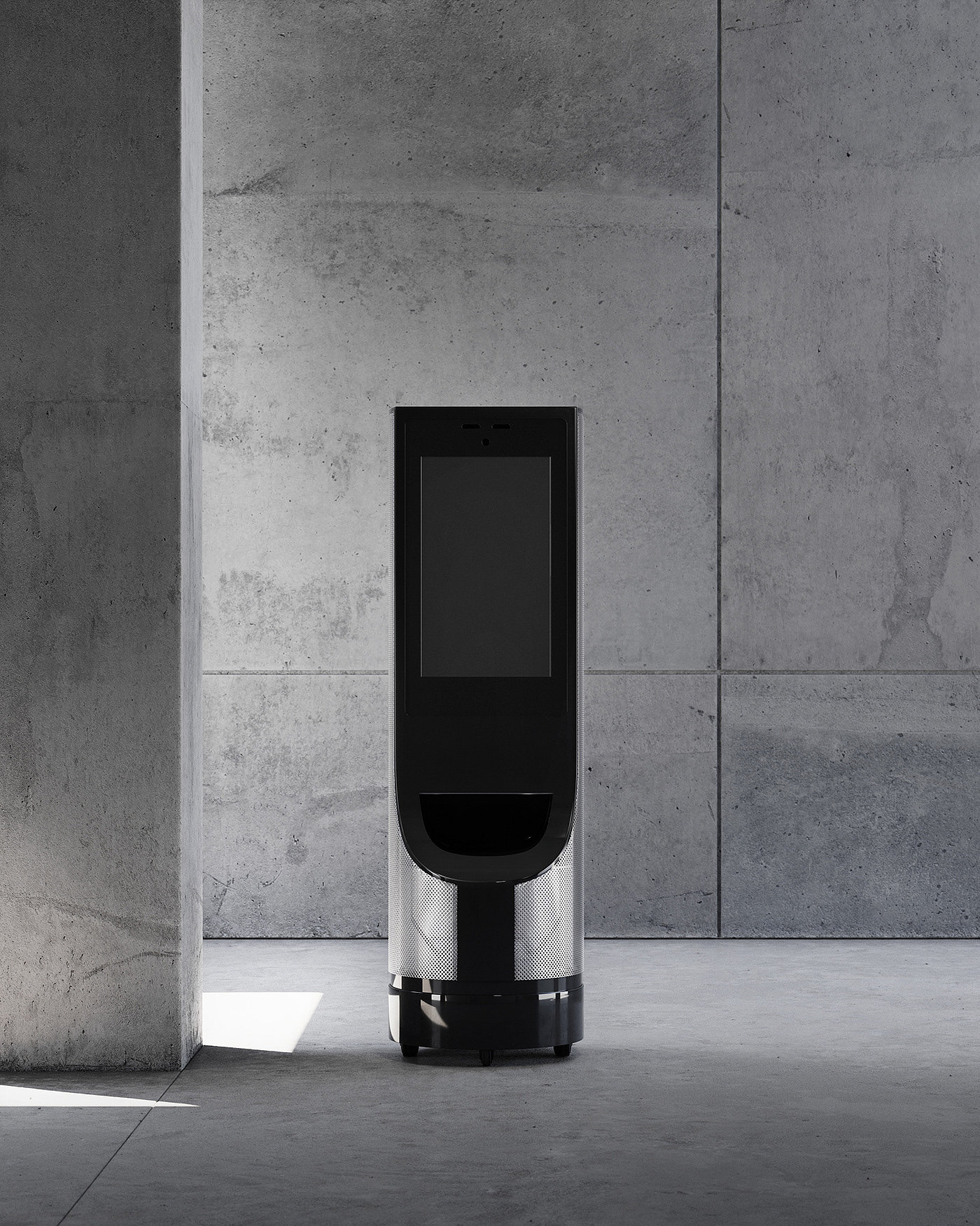 robot，Minimalist，concrete，